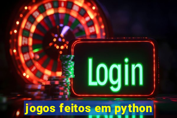 jogos feitos em python