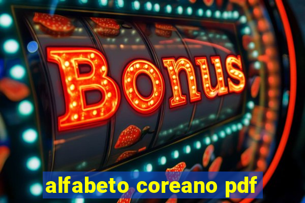 alfabeto coreano pdf