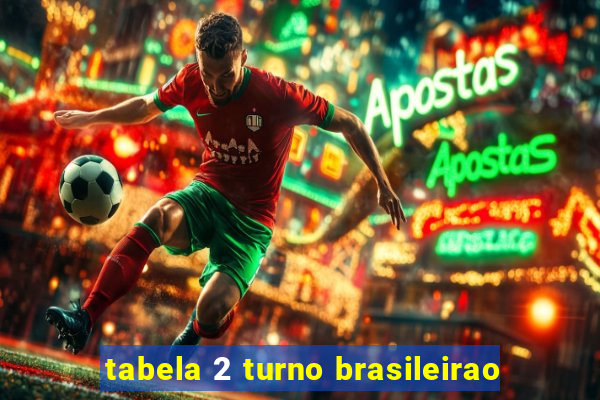 tabela 2 turno brasileirao