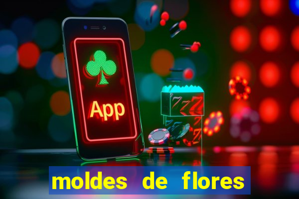 moldes de flores gigantes para imprimir